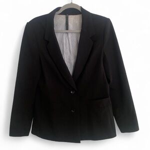 VERSINI MEN’S WOOL BLACK SUIT JACKET SIZE 42 LONG
